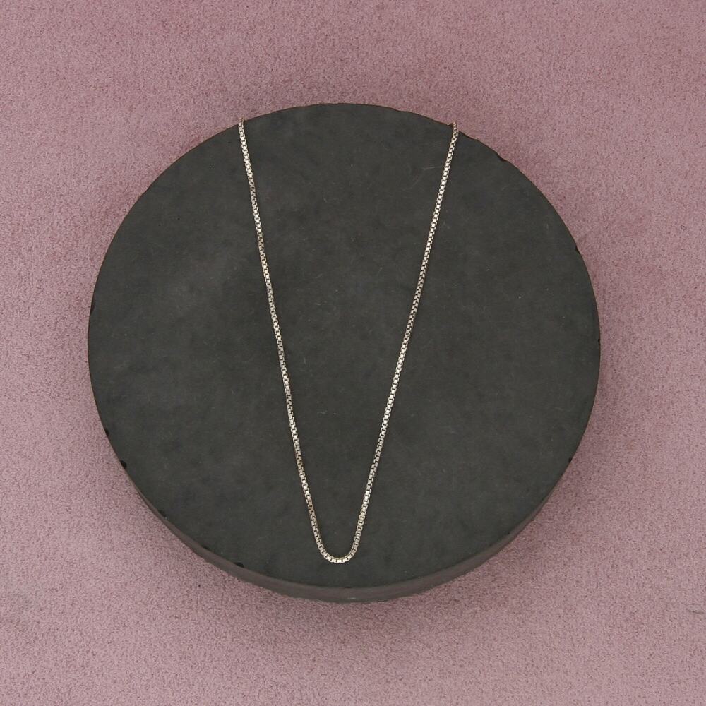 sterling silver italy 1mm box chain necklace size 16in